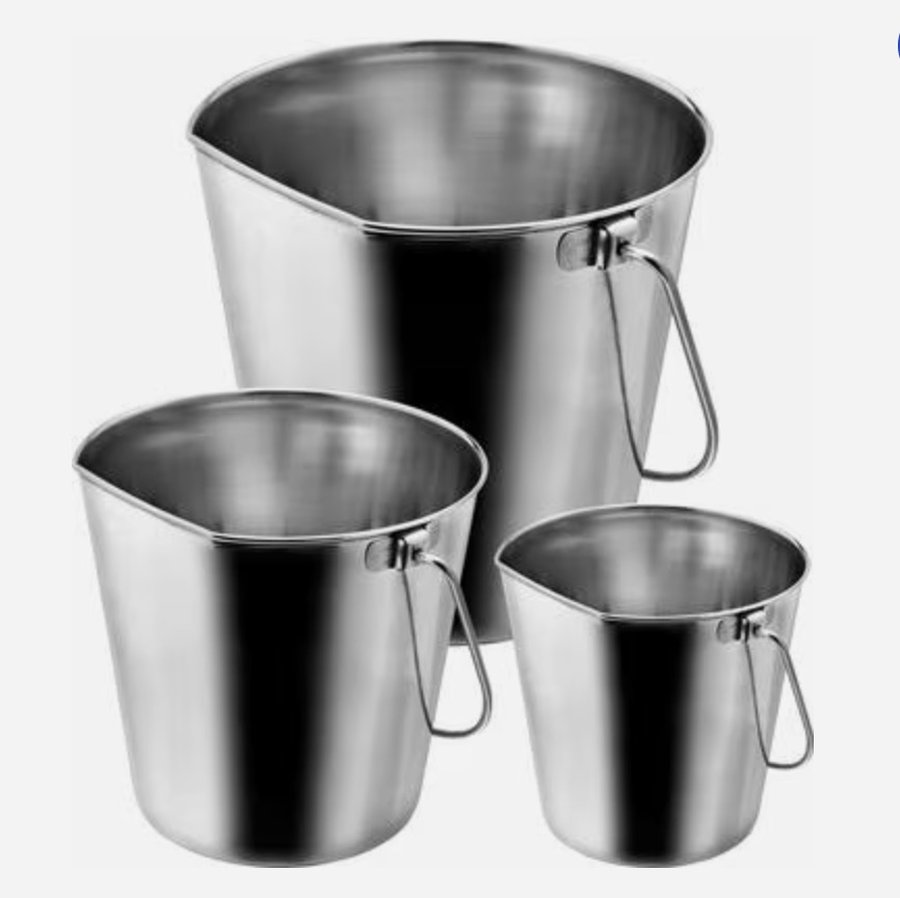 Small Stainless Hanging Pail